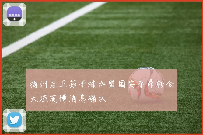 梅州后卫茹子楠加盟国安李昂转会大连英博消息确认